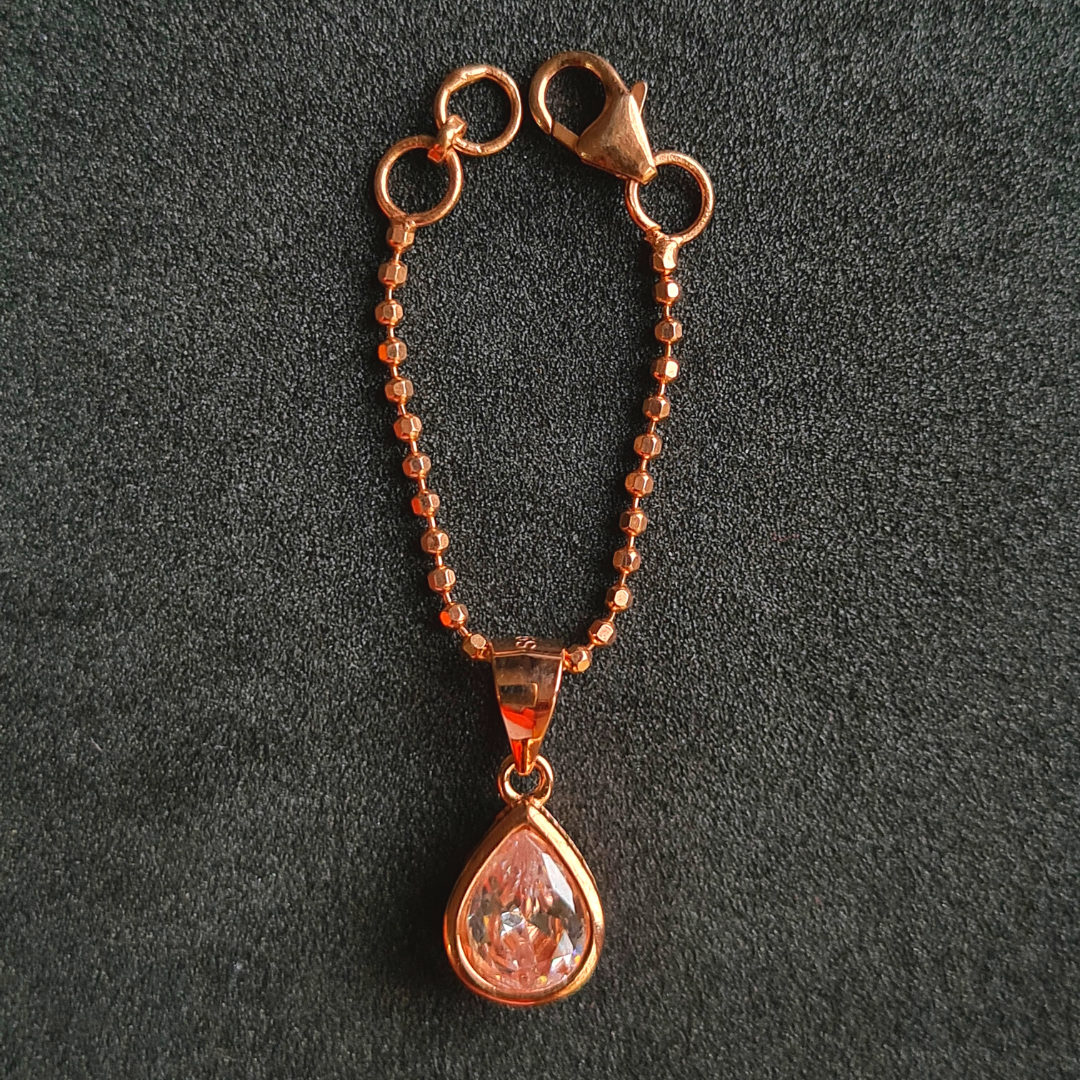 Pear Solitaire Watch Charm