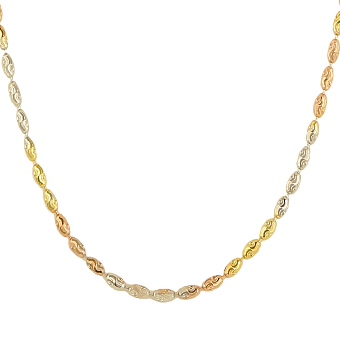 Twisty Scalloped Barrels Chain