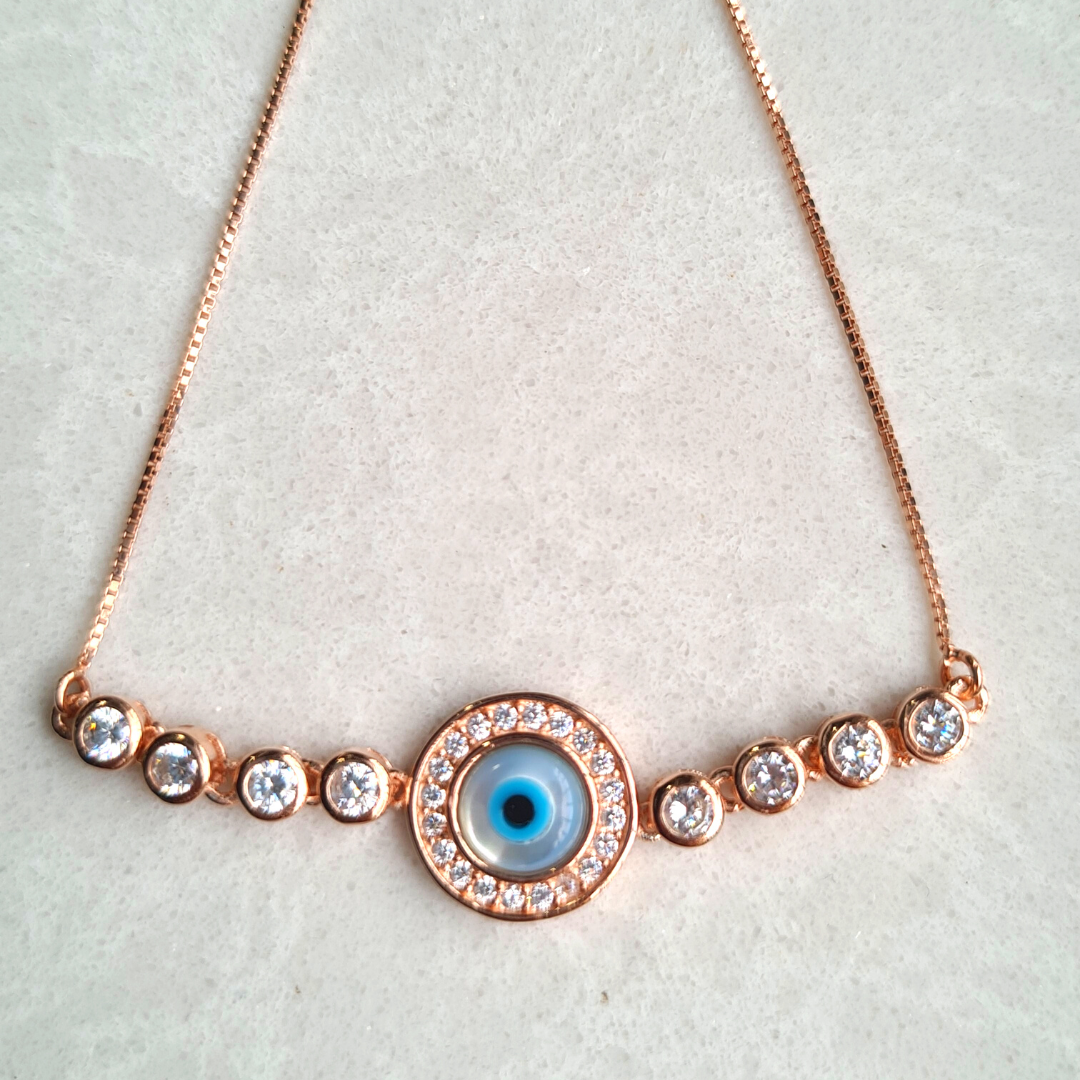 Evil Eye Pull Chain Bracelet