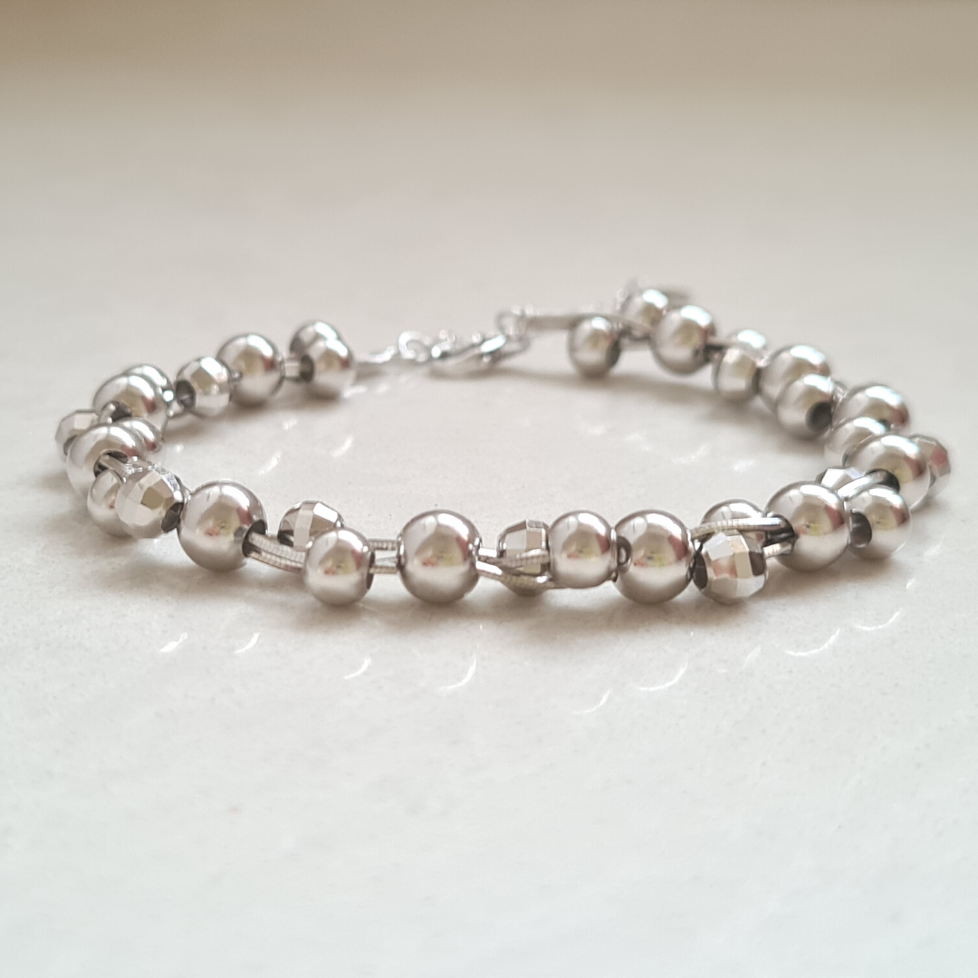 Balls Bracelet Glitter - Silver