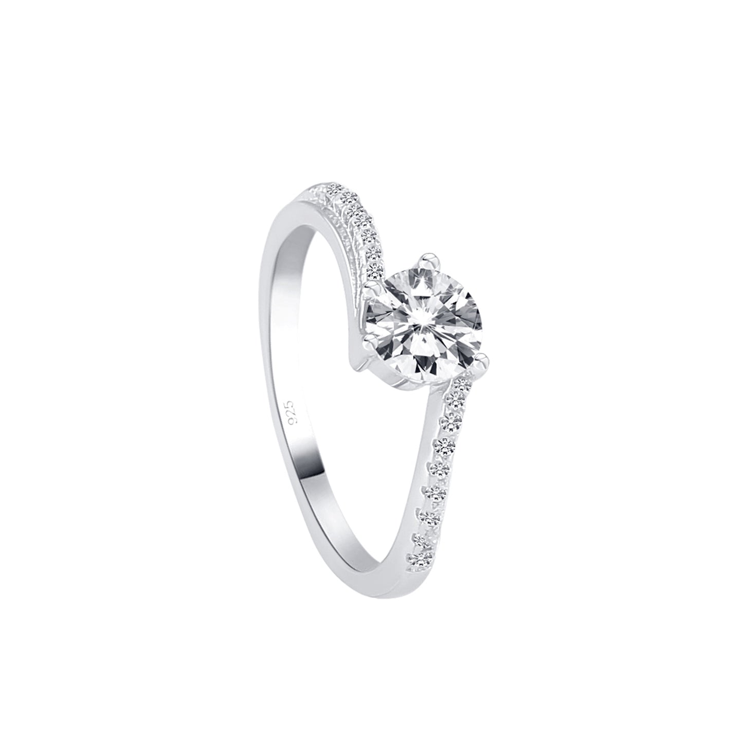 The Round Silver Wave Ring